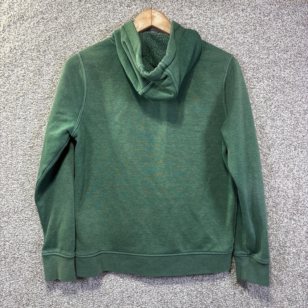 Carhartt‎ Hoodie Womens Small 4-6 Green Relaxed Fit Pullover Logo Graphic Fleece - Picture 9 of 9